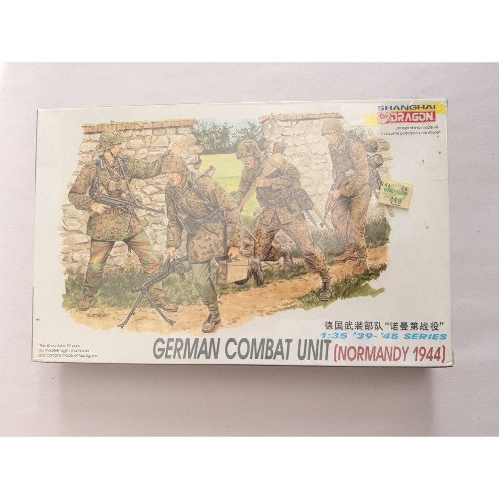 Shanghai Dragon 6003 German Combat Unit Normandy 1944 1:35 Model Kit Sealed